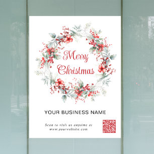 Elegant Business QR Code Merry Christmas