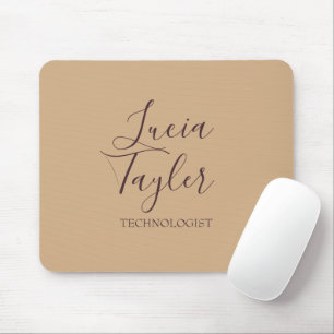 Elegant business script blush mouse pad