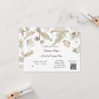 Elegant Bussines Christmas Party Invitation