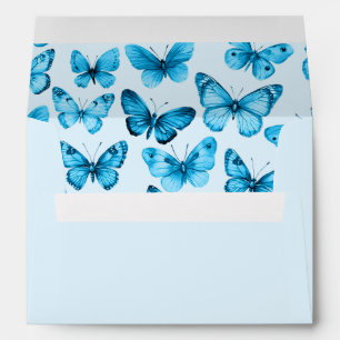 Elegant Butterflies Baby Bridal Shower CUSTOM Envelope