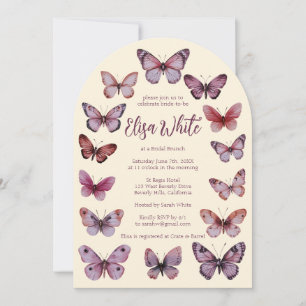 Elegant Butterflies Bridal Shower CUSTOM Arch Invitation