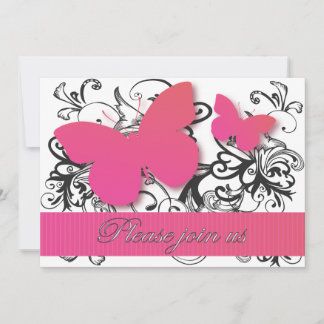 Elegant Butterflies Wedding Invitations