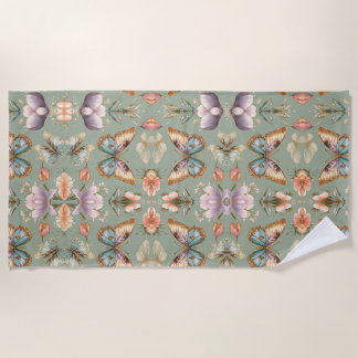 Elegant Butterfly Artisan  Beach Towel