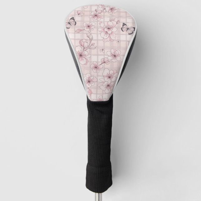 Elegant Butterfly Blossom (7) Golf Head Cover (Front)