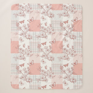 Elegant Butterfly Blossom (7) Sherpa Blanket