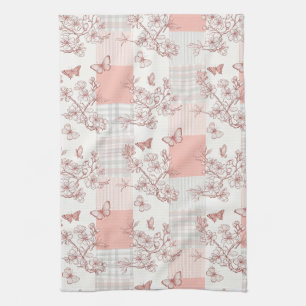 Elegant Butterfly Blossom (7) Tea Towel