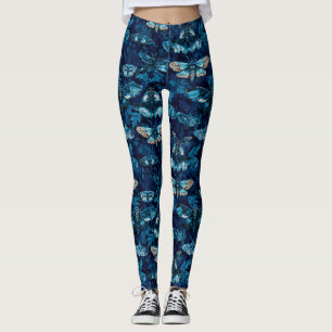 Elegant Butterfly Camo Themed Fashion Workout Leggings