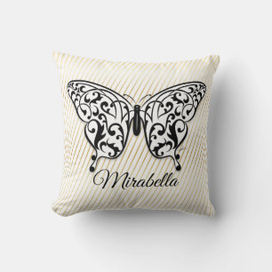 Elegant Butterfly Ceramic Ornament Design by Eksi Cushion