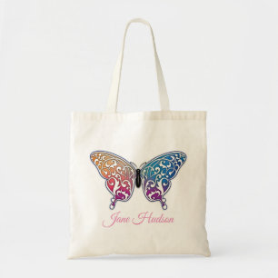 Elegant Butterfly Design Tote Bag