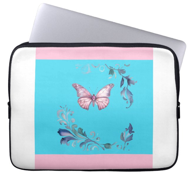 Elegant Butterfly Electronics Bag (Front)