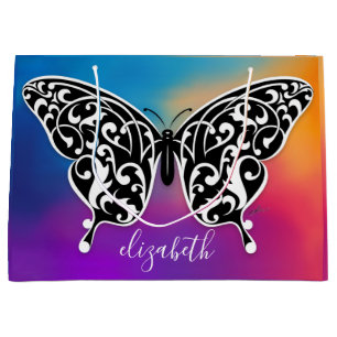 Elegant Butterfly Gift Bag Design by Eksi