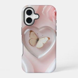 Elegant Butterfly Heart Mobile Case