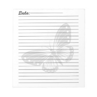 Elegant Butterfly Journal, Nature Lover Gift Notepad