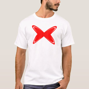 Elegant Butterfly Letter X Monogram T-Shirt