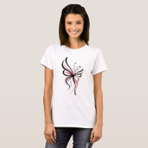 Elegant Butterfly Line Art