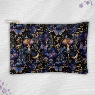 Elegant Butterfly Moths Floral Pattern Accessory Pouch