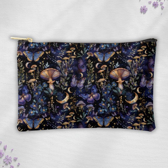 Elegant Butterfly Moths Floral Pattern Accessory Pouch (Creator Uploaded)