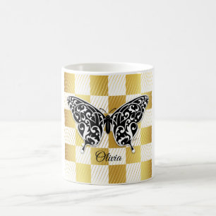 Elegant Butterfly Mug Design by Eksi