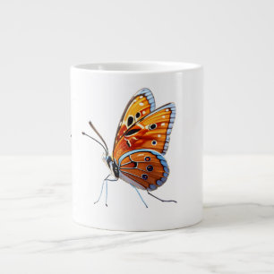 Elegant Butterfly Outline Jumbo Mug