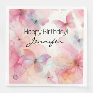 Elegant Butterfly Paper Napkin