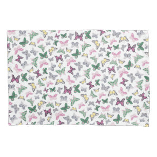 Elegant Butterfly Pattern Pillowcase