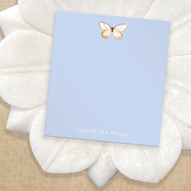 Elegant Butterfly Personalised  Notepad (Creator Uploaded)