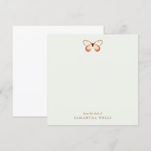 Elegant Butterfly Personalised Thank You  Card
