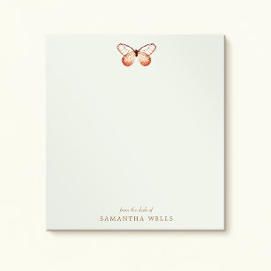 Elegant Butterfly Personalized  Notepad