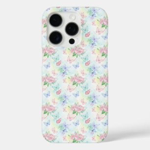 Elegant Butterfly Seamless Print iPhone 16 Pro Case