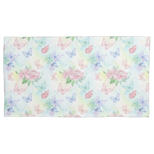 Elegant Butterfly Seamless Print Pillowcase