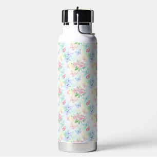 Elegant Butterfly Seamless Print Water Bottle