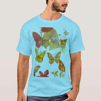 "Elegant Butterfly Swirl T-Shirt 