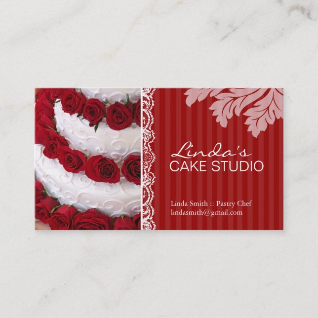 ELEGANT CAKE | BAKERY BUSINESS CARD (Front)