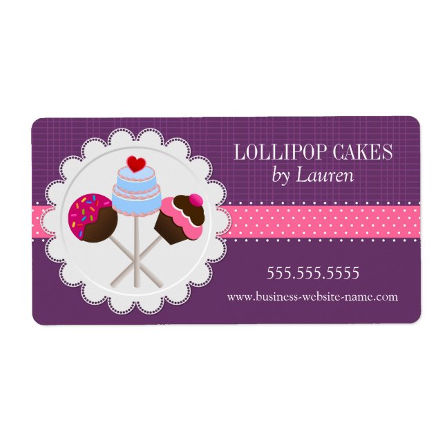 Elegant Cake Pops in Purple (Front)