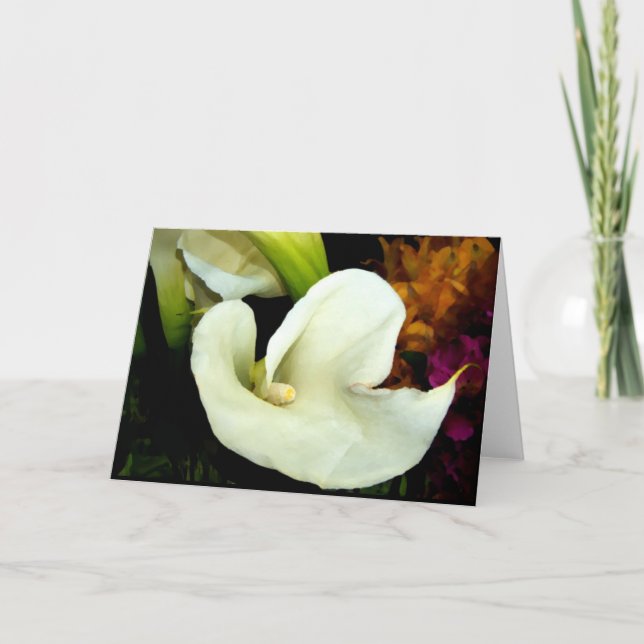 Elegant Calla Lily Card (Front)