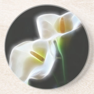 Elegant Calla Lily Flowers 13 Modern Coaster
