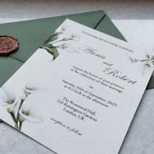 Elegant Calla Lily Invitation – Floral Design