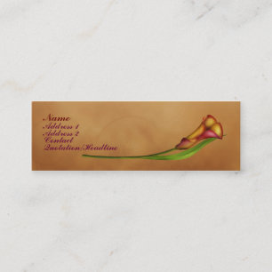 Elegant Calla Mini Business Card