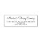 Elegant calligraphy Address Stamp, return Address