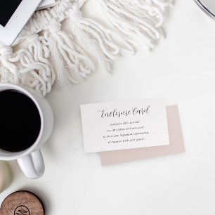 Elegant Calligraphy All Purpose Customisable Enclosure Card