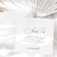 Elegant Calligraphy Black & White