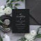 Elegant Calligraphy Black & White Wedding