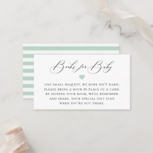 Elegant Calligraphy Book Request Enclosure Card