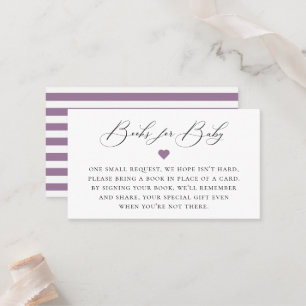 Elegant Calligraphy Book Request Enclosure Card