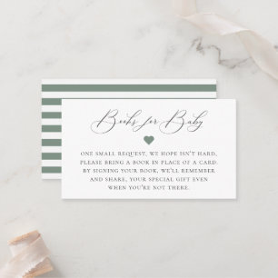 Elegant Calligraphy Book Request Enclosure Card