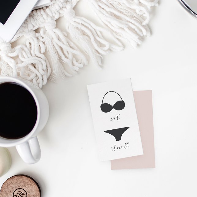 Elegant Calligraphy Bridal Lingerie Shower Enclosure Card (Creator Uploaded)