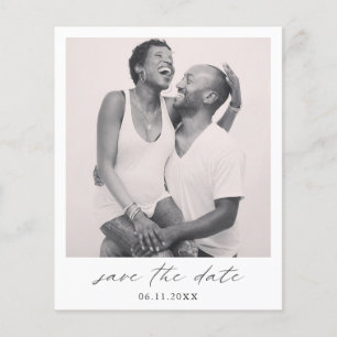 Elegant Calligraphy Budget Wedding Save The Date Flyer