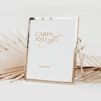 Elegant Calligraphy Cards and Gifts Wedding Sign
