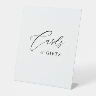 Elegant Calligraphy Cards & Gifts Wedding Pedestal Sign