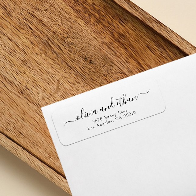Elegant Calligraphy Classic Return Address Label (Creator Uploaded)